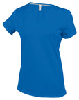 Ladies' short-sleeved V-neck T-shirt