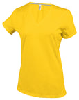 Ladies' short-sleeved V-neck T-shirt