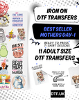 Best Seller Mothers's Day T-shirt Designs Premade DTF Gangsheet - DTF Bundle 1