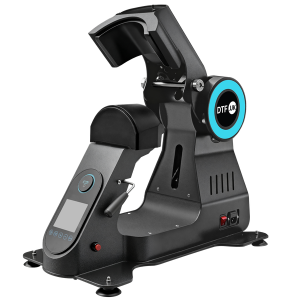 Electric Cap Heat Press Machine Dual Heating Auto Open Hat Press with Laser Alignment + 2 Extra Pads | DTF.UK Approved