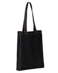 Denim ‘flat base’ shopper