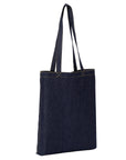 Denim ‘flat base’ shopper