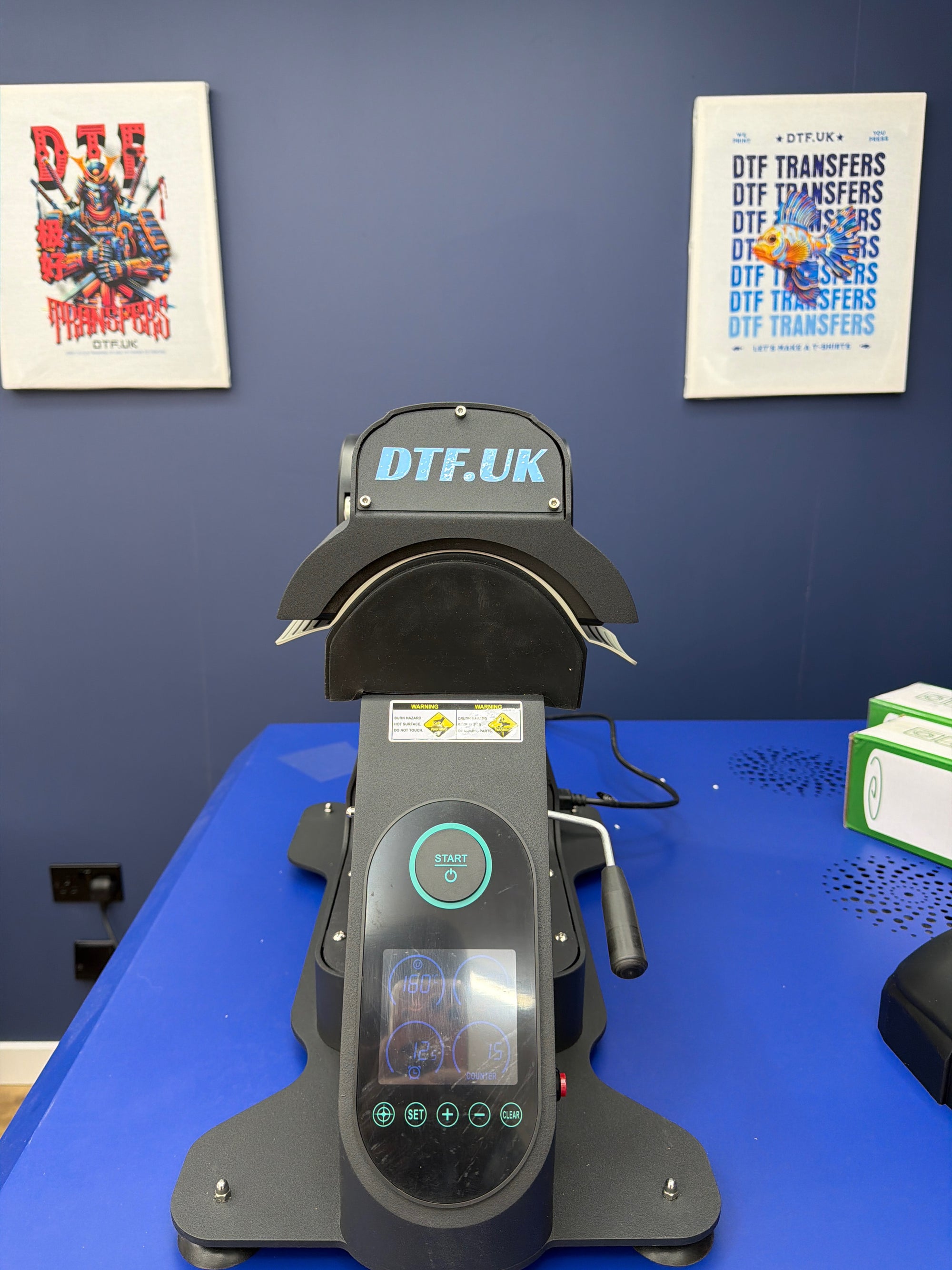 Electric Cap Heat Press Machine Dual Heating Auto Open Hat Press with Laser Alignment + 2 Extra Pads | DTF.UK Approved