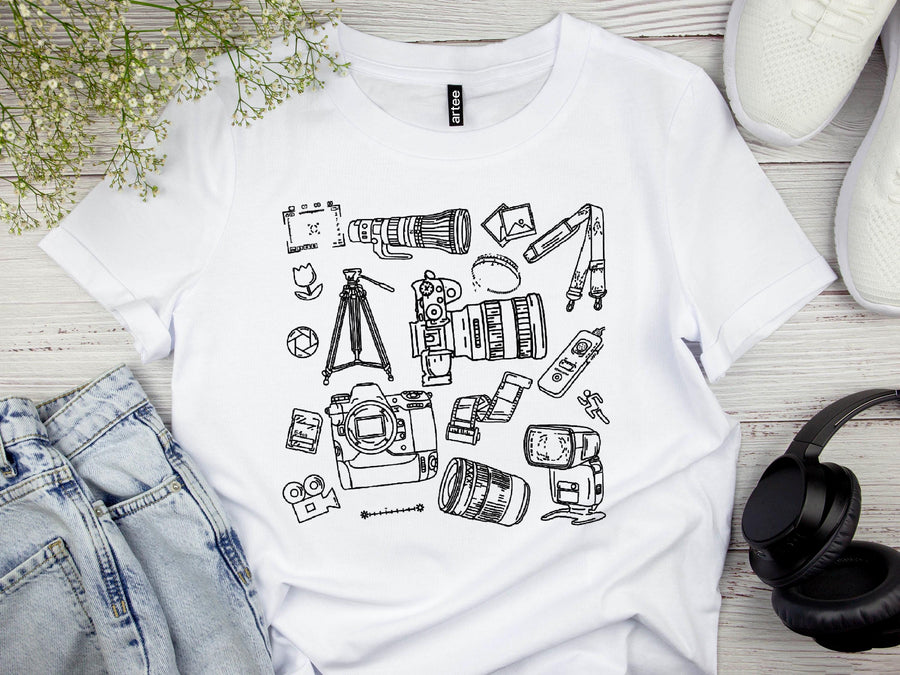 Photographer Shirt | Unique Gifts for Photography Enthusiasts, Travel Apparel & Accessories, Camera Lover Gift Ideas