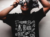 Photographer Shirt | Unique Gifts for Photography Enthusiasts, Travel Apparel & Accessories, Camera Lover Gift Ideas