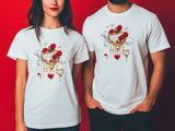 Dali-Inspired Heart T-Shirt – Melting Hearts and Roses Art