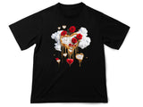 Dali-Inspired Heart T-Shirt – Melting Hearts and Roses Art