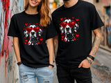 Valentines Dog T-Shirt – Funny Dog Lover Gift with Heart Sunglasses