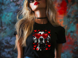 Valentines Dog T-Shirt – Funny Dog Lover Gift with Heart Sunglasses