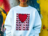 Lollipop Sweatshirt - Colorful Candy Heart, Cute Gift