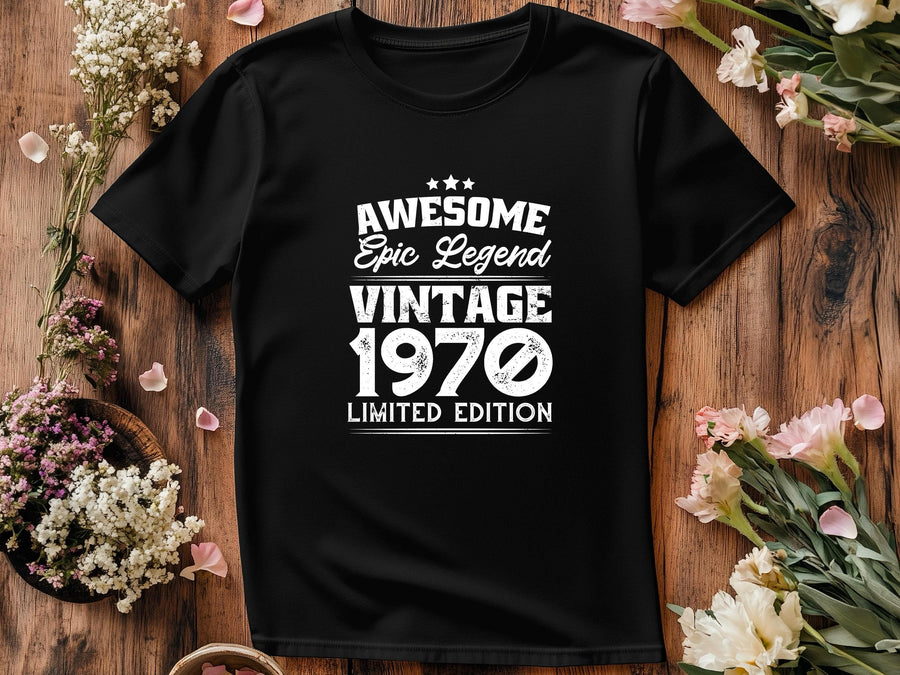Vintage 1970 T-Shirt | 55th Birthday Gift for Men