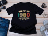 1980 45th Birthday T-Shirt | Funny 45th Gifts for Dad, Gifts for Him | Classic 45th T-Shirt for Men