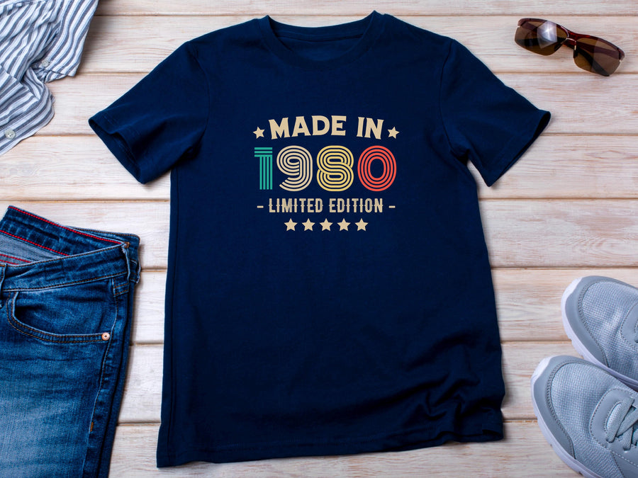 1980 45th Birthday T-Shirt | Funny 45th Gifts for Dad, Gifts for Him | Classic 45th T-Shirt for Men