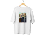 American Gothic Graphic Tee – Retro Horror Art Shirt