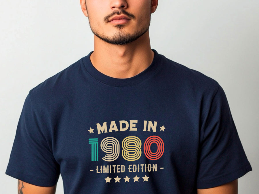 1980 45th Birthday T-Shirt | Funny 45th Gifts for Dad, Gifts for Him | Classic 45th T-Shirt for Men