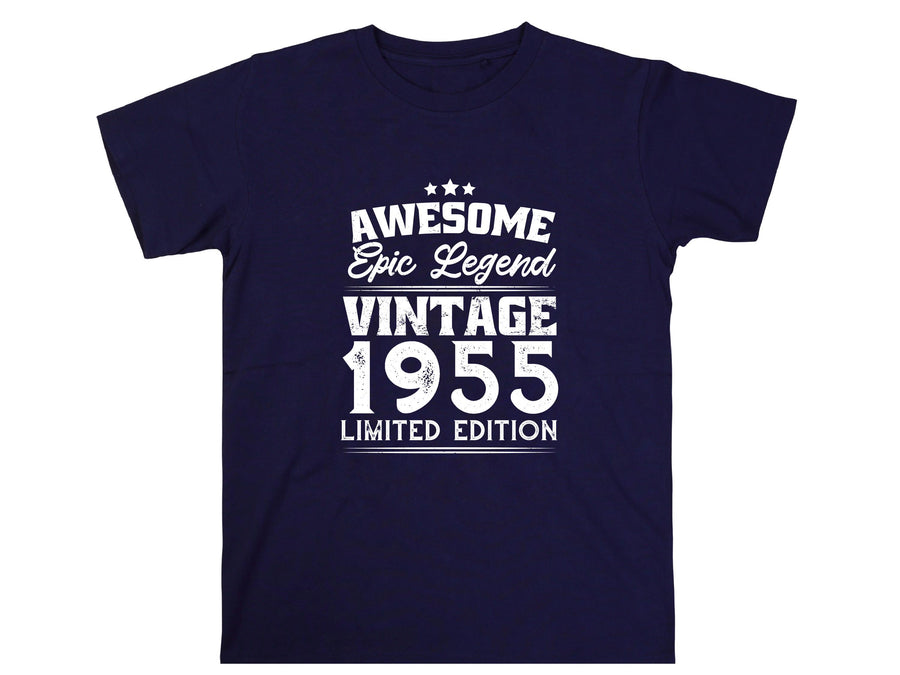 Vintage 1955 Legend T-Shirt | 70th Birthday Gift for Dad