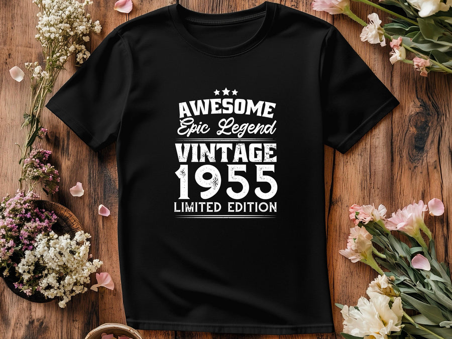 Vintage 1955 Legend T-Shirt | 70th Birthday Gift for Dad