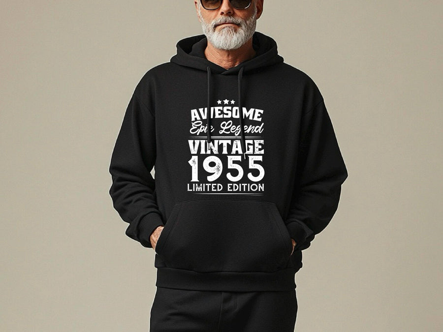 70th Birthday Gift Hoodie | Epic Legend 1955 Vintage Design