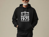 Vintage 1975 Legend Hoodie | 50th Birthday Gift for Men