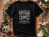 Vintage 1975 T-Shirt, 49th Birthday Gift, All Original Parts Tee