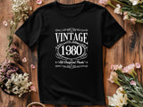 Vintage 1980 - 45th Birthday T-Shirt, All Original Parts, Funny 45th Gift for Dad, 45th Gifts for Men, 45th T-Shirt