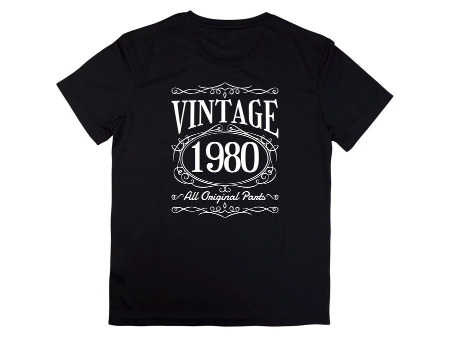 Vintage 1980 - 45th Birthday T-Shirt, All Original Parts, Funny 45th Gift for Dad, 45th Gifts for Men, 45th T-Shirt