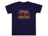 Vintage 1980 45th Birthday T-Shirt – Funny Gift for Dad