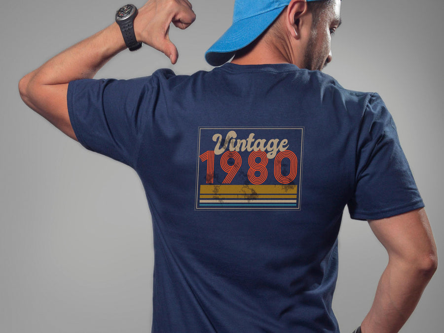 Vintage 1980 45th Birthday T-Shirt – Funny Gift for Dad