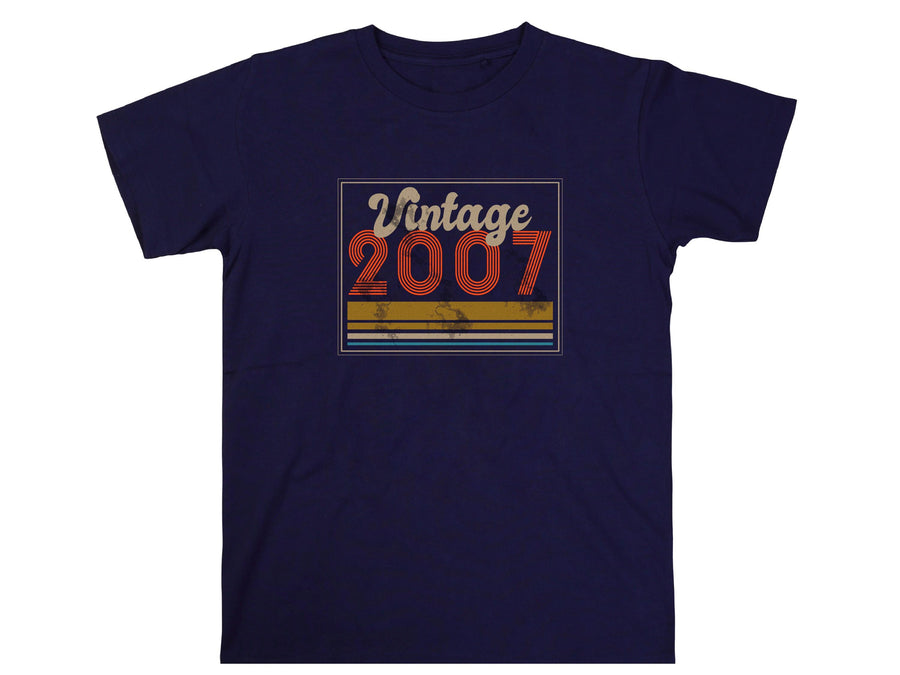 Vintage 2007 T-Shirt – 18th Birthday Gift for Men