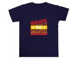 Awesome like my two daughters T-shirt, mothers Day, Funny Shirt For mom, proud mom Tee, Great Present Shirt Vintage For 