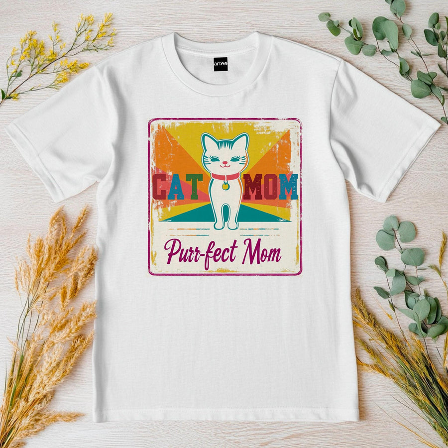 Cat Mom T-Shirt – Purrfect Funny Cat Lover Gift