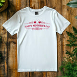 Happy Mother's Day Hearts T-Shirt, Gift for Mom