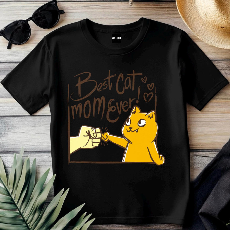 Best Cat Mom Ever T-Shirt, Cat Lover Gift