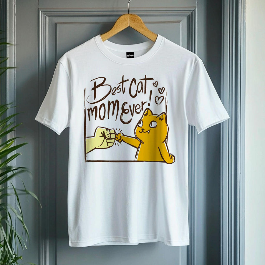 Best Cat Mom Ever T-Shirt, Cat Lover Gift