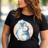 Cute Mama Penguin T-Shirt, Penguin Lovers Gift