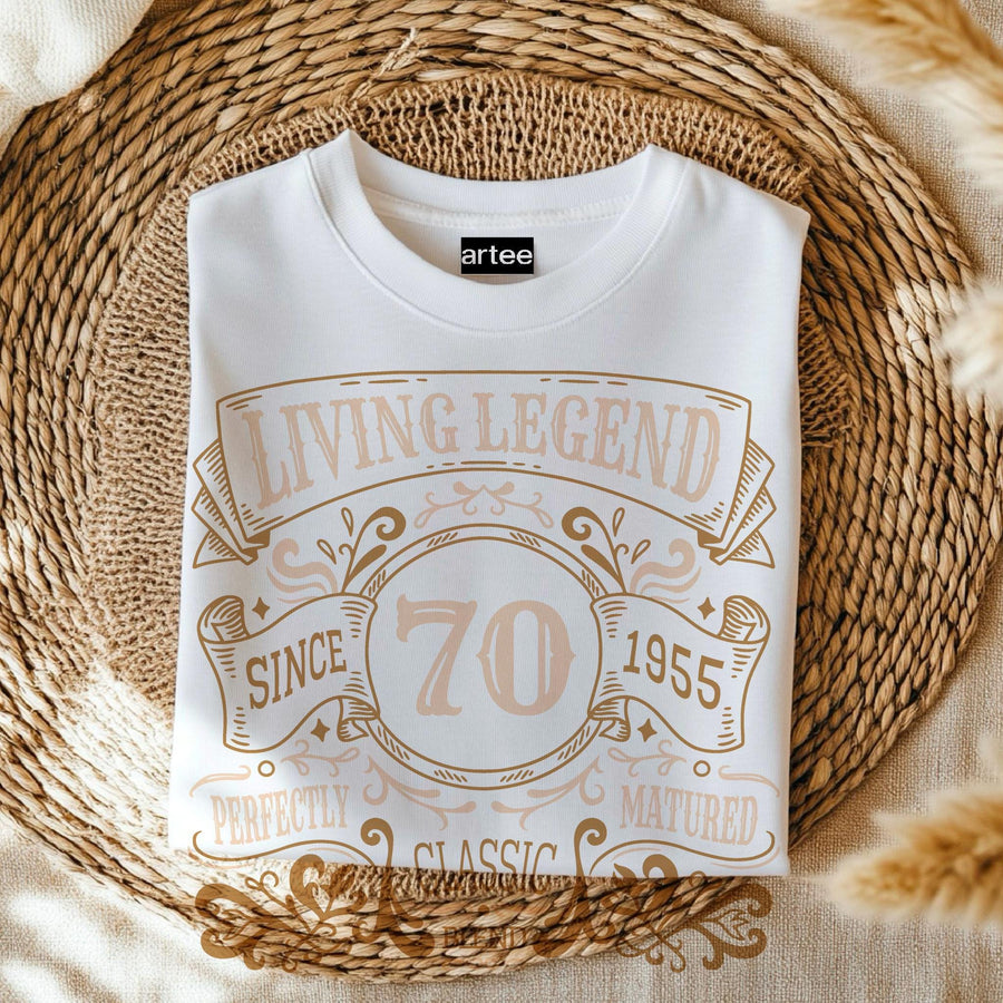 Living Legend 1955 T-Shirt - Funny 70th Birthday Gift for Dad