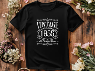 Vintage 1955 T-Shirt – 70th Birthday Gift for Dad