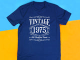 Vintage 1975 T-Shirt, 49th Birthday Gift, All Original Parts Tee
