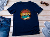 Vintage 1980 45th Birthday T-Shirt – Made with Original Parts