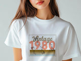 Vintage 1980 45th Birthday T-Shirt – Funny Gift for Dad