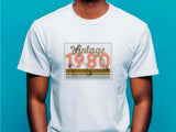 Vintage 1980 45th Birthday T-Shirt – Funny Gift for Dad