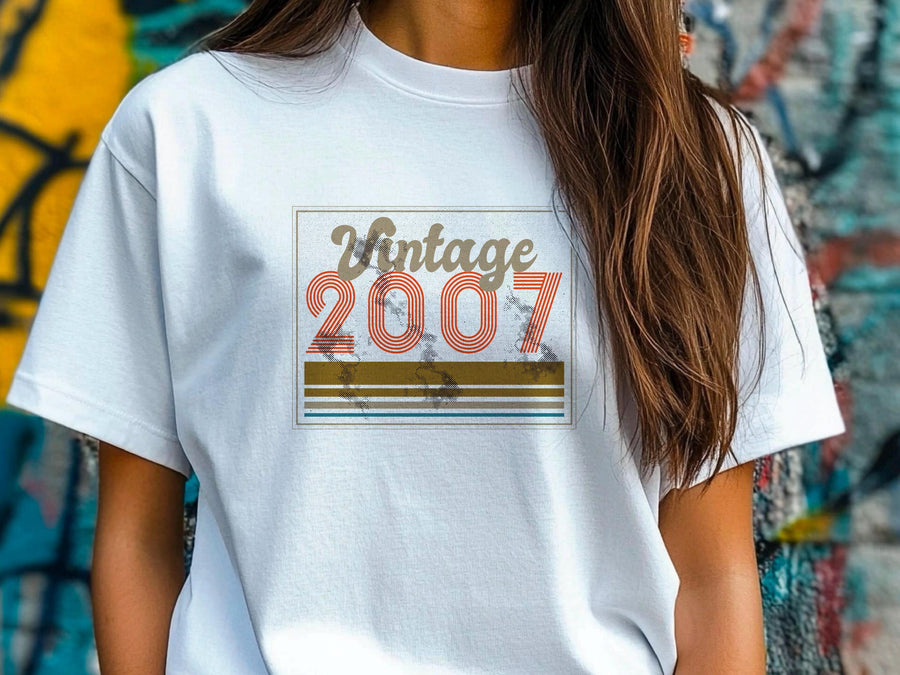 Vintage 2007 T-Shirt – 18th Birthday Gift for Men