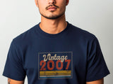 Vintage 2007 T-Shirt – 18th Birthday Gift for Men