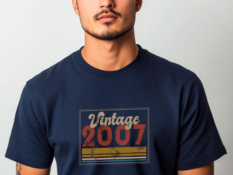 Vintage 2007 T-Shirt – 18th Birthday Gift for Men