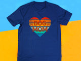 Retro Dog Mom T-Shirt, Vintage Heart Design
