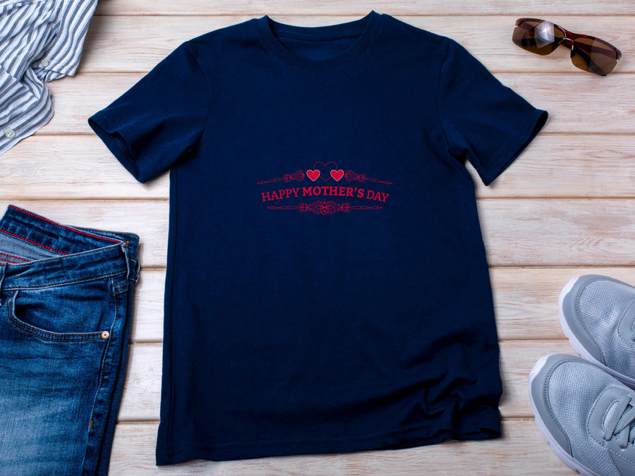 Happy Mother's Day Hearts T-Shirt, Gift for Mom