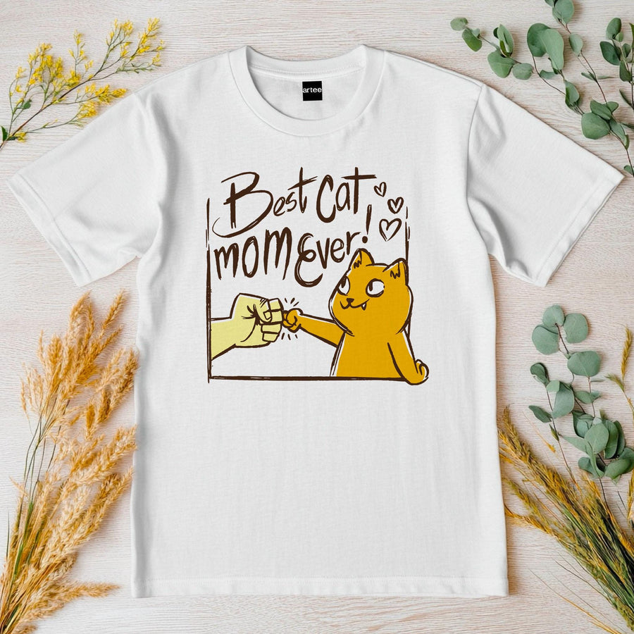 Best Cat Mom Ever T-Shirt, Cat Lover Gift