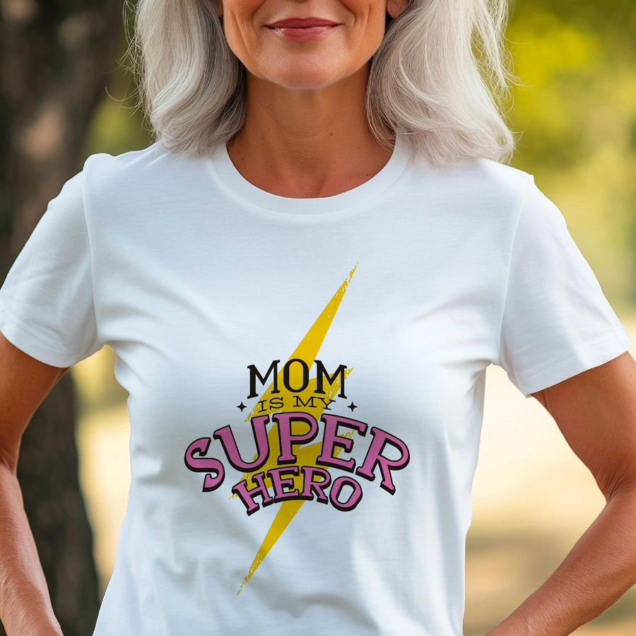 Superhero Mom T-Shirt – My Best Friend, My Forever Hero, Mother's Day Gift, Mom Shirt, Comic Book Style Tee, Super M
