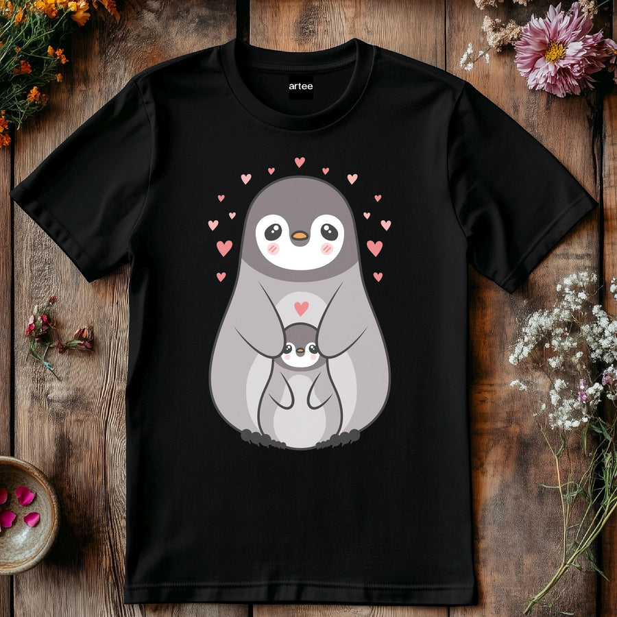 Mama Penguin Shirt, Cute Mommy and Me T-Shirt, Penguin Lover Gift