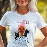 Cat mom three cats Shirt, Gift For Cat Mom, Cat Gift For Mothers Day, Cat Mama Shirts, Cat Lover Shirt, New Cat Mom Shir